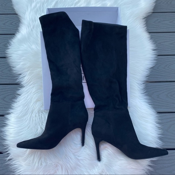 Steve Madden Suede Knee High Boots - Picture 4 of 7
